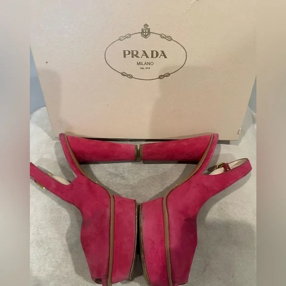 PRADA peep toe heels - Picture 5 of 10